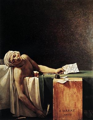 La muerte de Marat (La Mort de Marat) – Jacques-Louis David